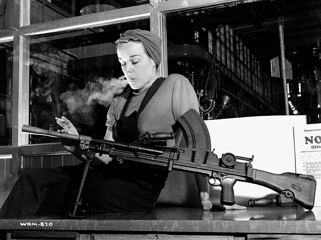 Veronica Foster, popularly known as 'Ronnie, the Bren Gun Girl'
