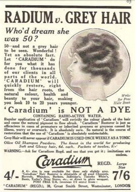 Radium Fights Grey Hair